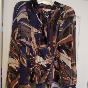 Sheer print blouse